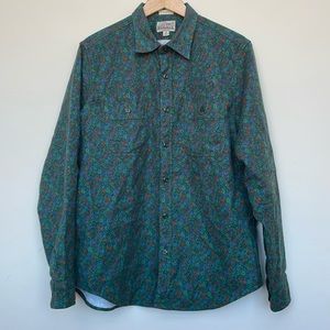 J. Crew Floral Flannel Shirt